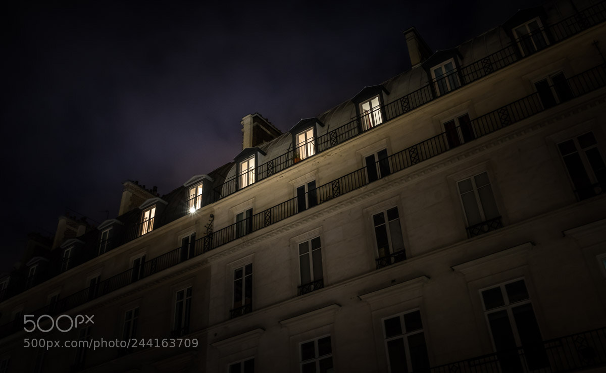 Sony a7R sample photo. Working late in paris photography