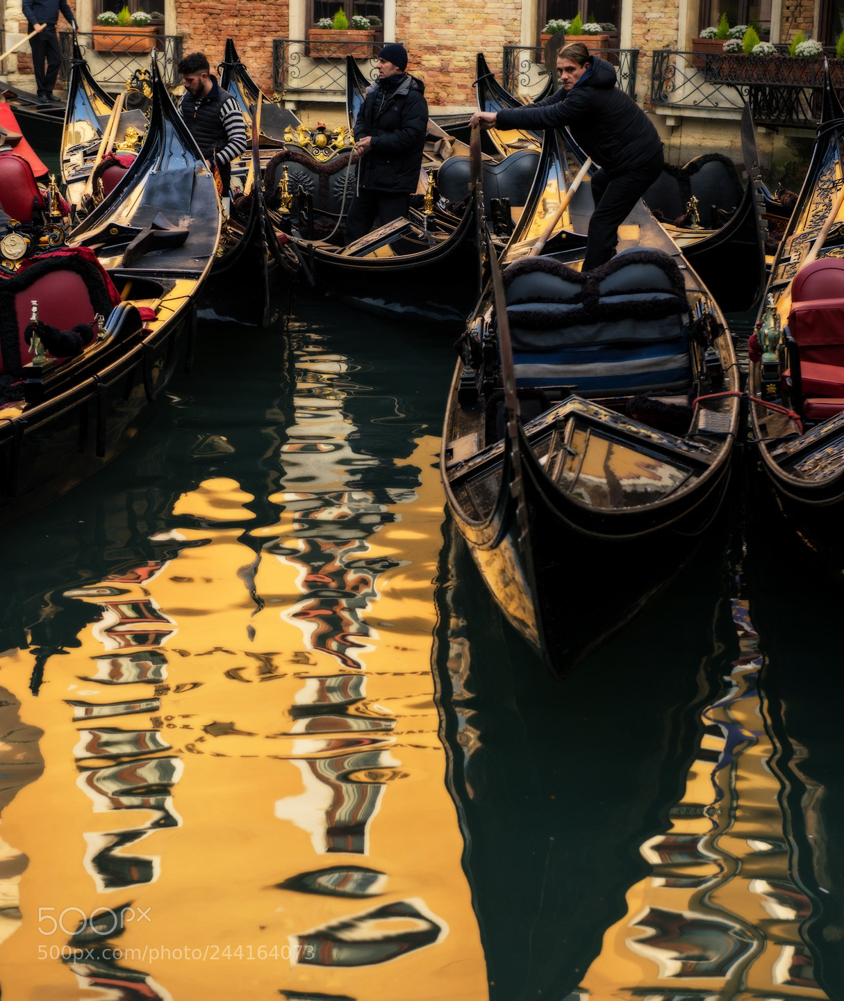 Nikon D800 sample photo. Gondolas on liquid gold photography