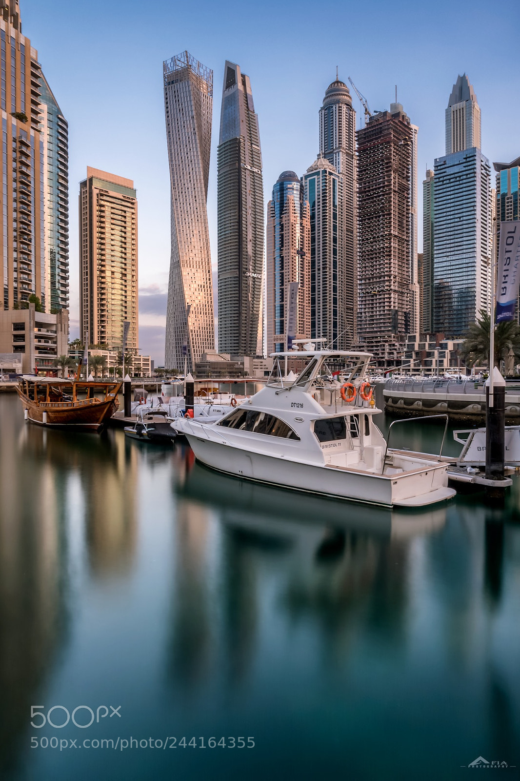 Sony a6300 sample photo. Sunrise at dubai marina photography