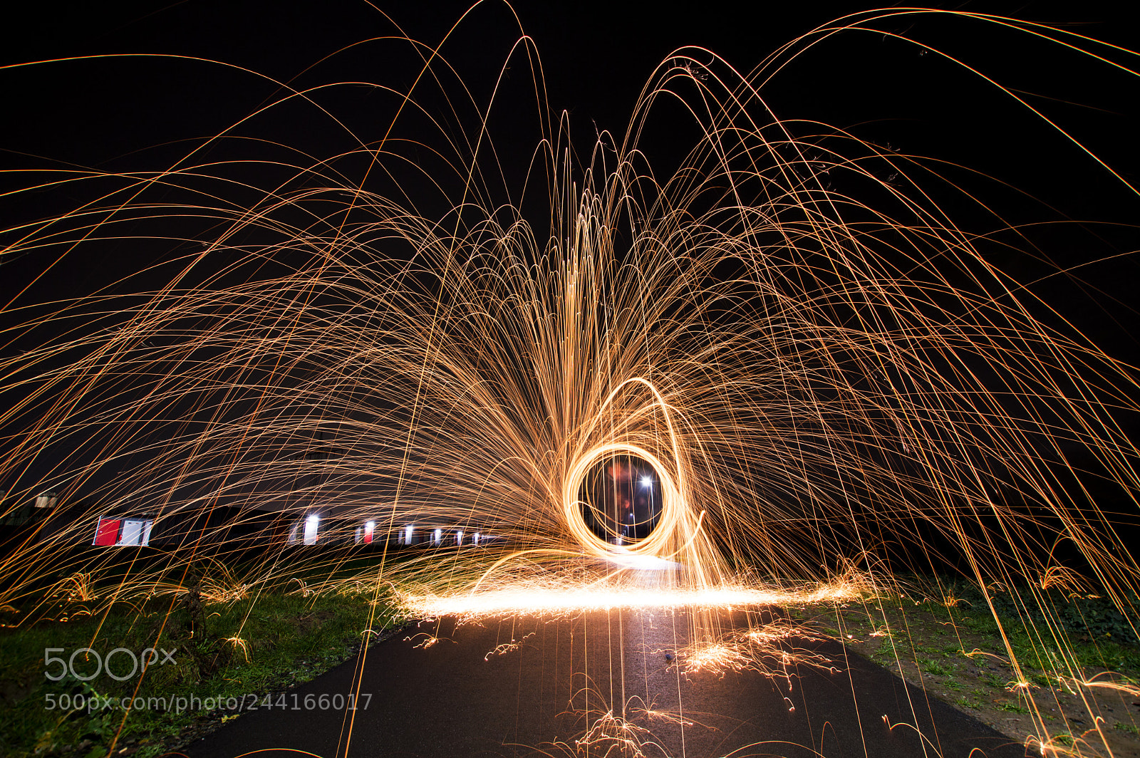 Nikon D3200 sample photo. Burning steel wool photography