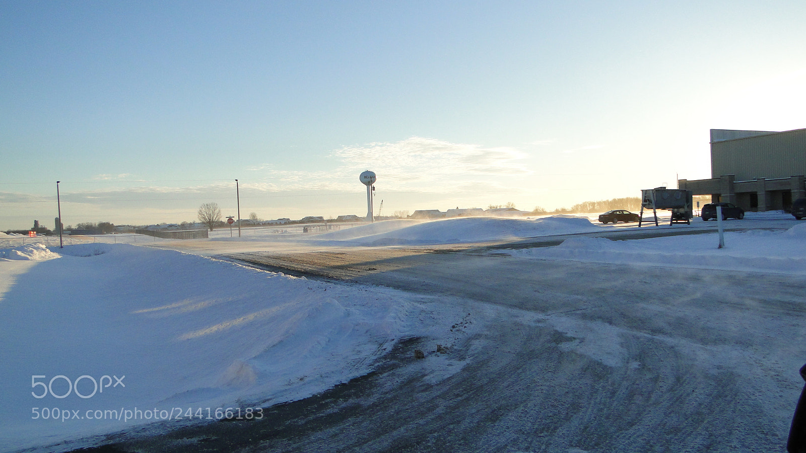 Sony Cyber-shot DSC-HX1 sample photo. Wisconsin blowing snow photography