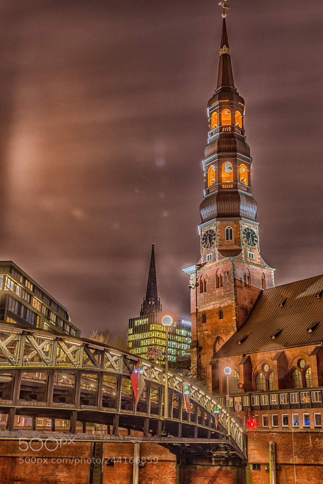 Nikon D800 sample photo. St. katharinen bei nacht photography