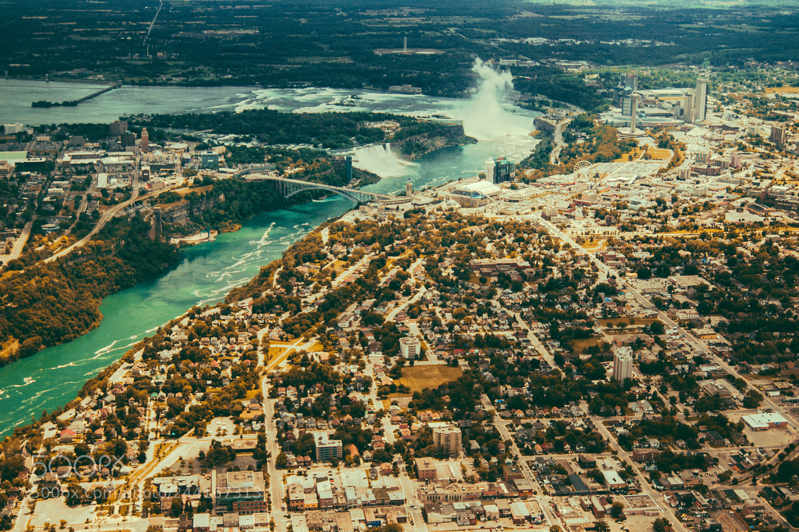 Nikon D3100 sample photo. Niagara falls from above photography