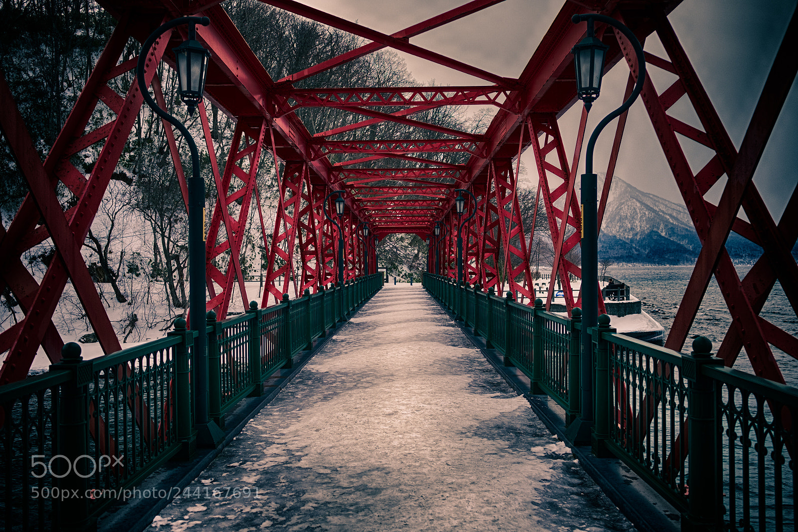 Fujifilm X-T1 sample photo. Red bridge photography