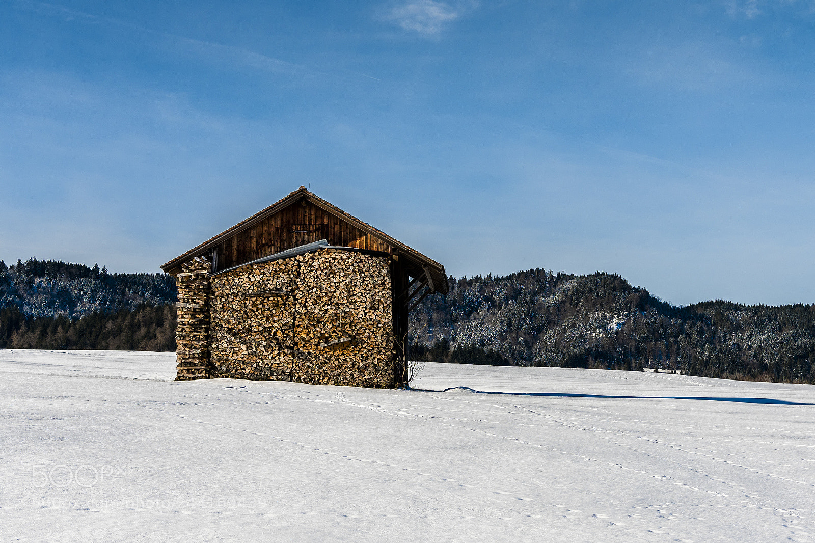 Nikon D7500 sample photo. Cabin in the snow photography