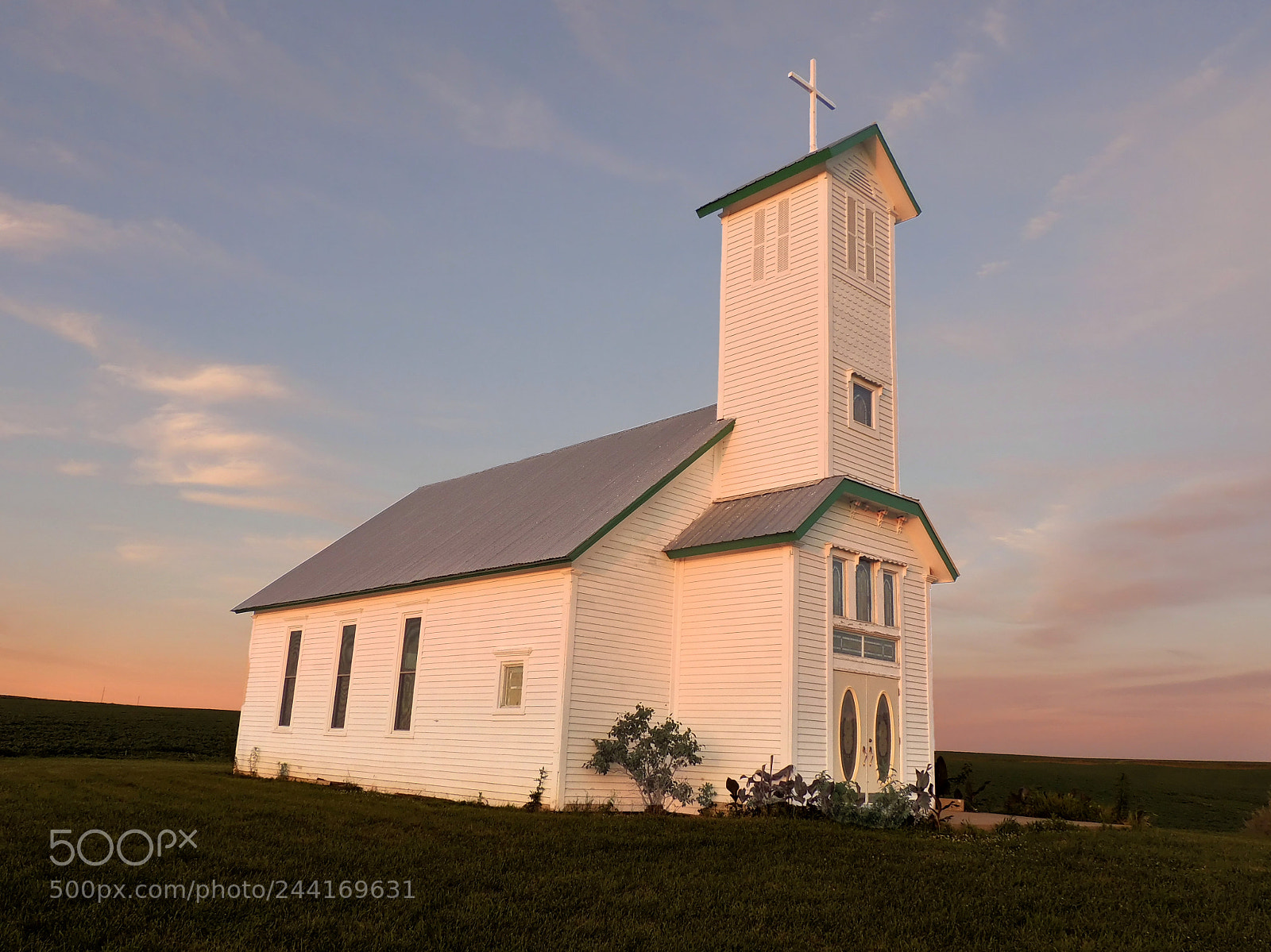 Nikon Coolpix P510 sample photo. Country church sunset # photography