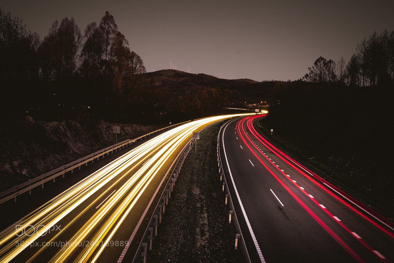 Nikon D3100 sample photo. Light trails photography