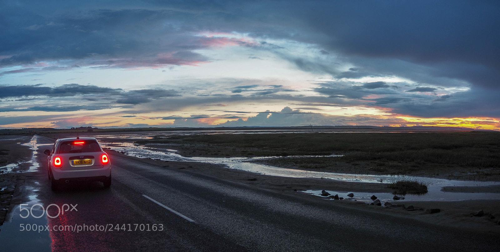 Olympus OM-D E-M5 II sample photo. Holy island causeway photography