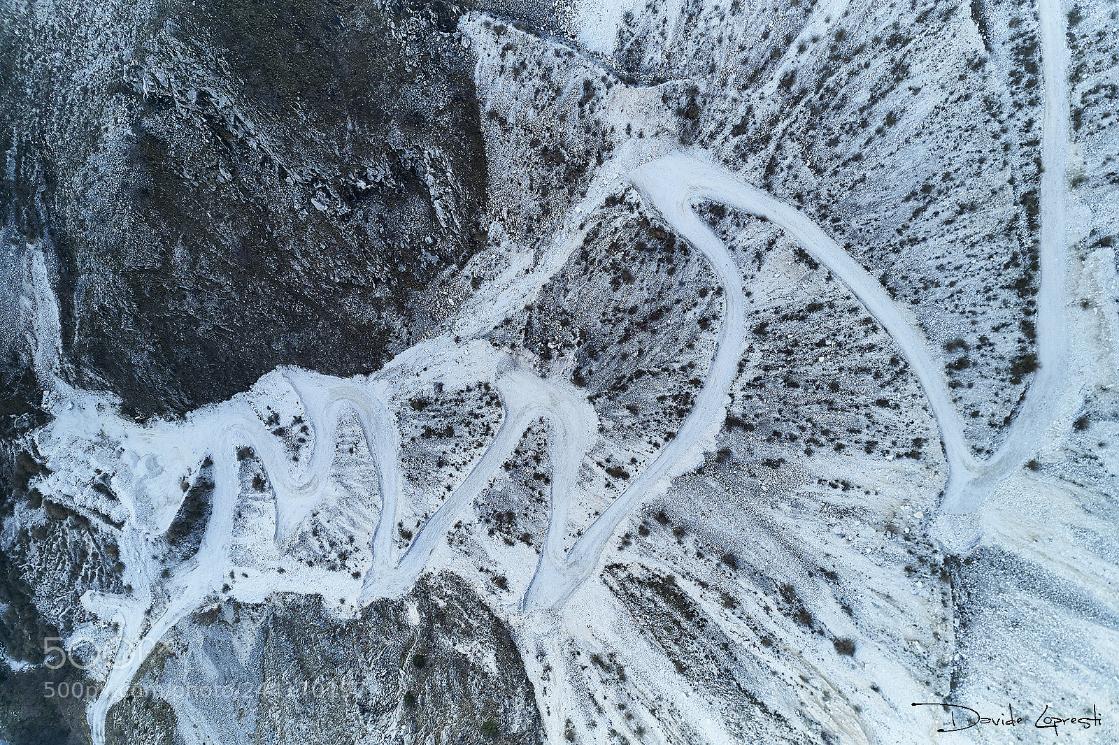 DJI FC220 sample photo. The marble road photography