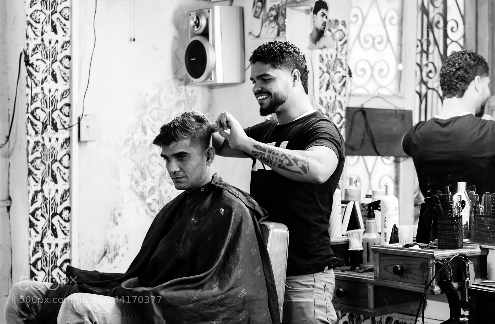 Fujifilm X-T2 sample photo. Barber shop photography