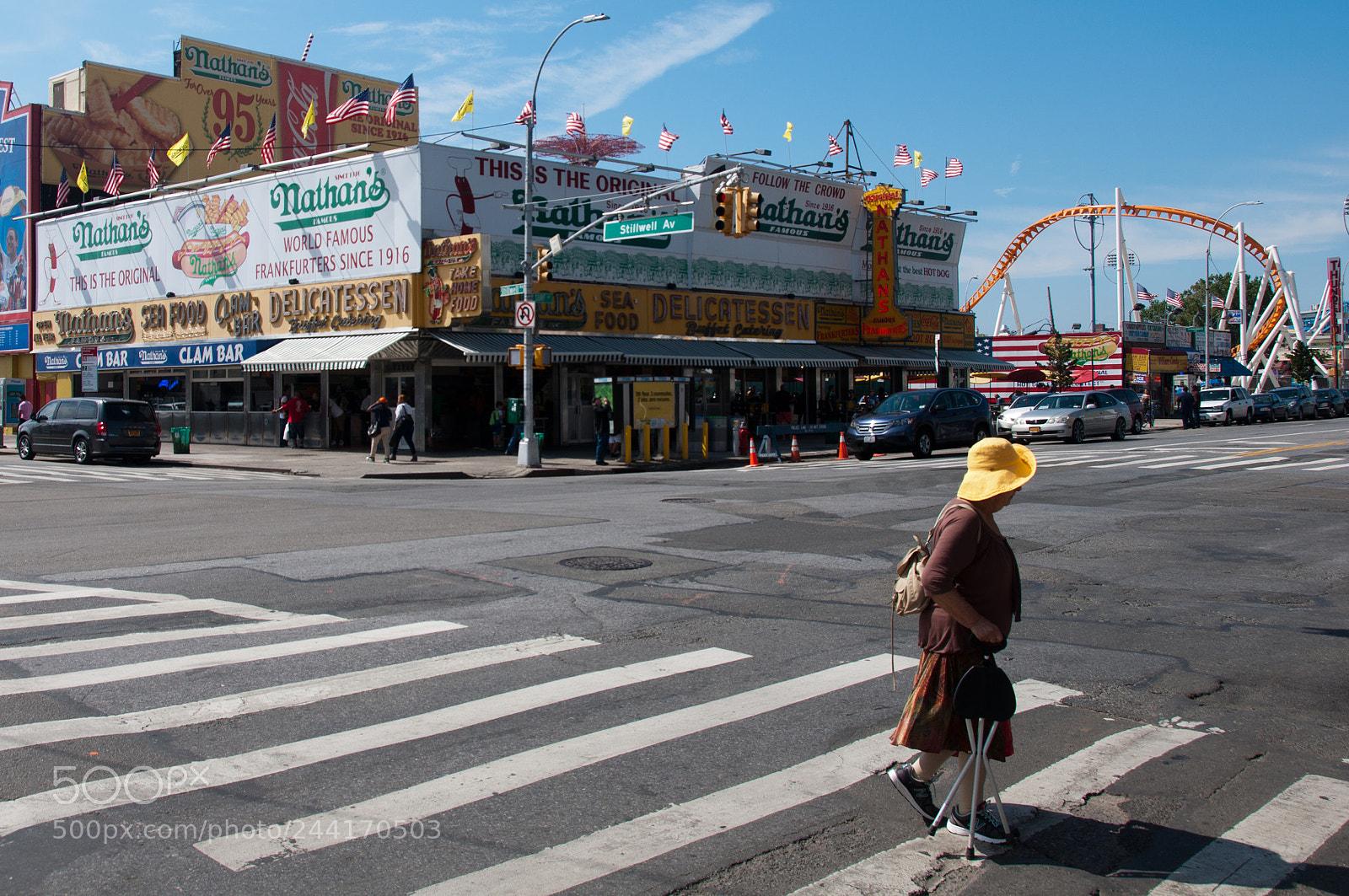 Nikon D90 sample photo. Nathan's coney island photography
