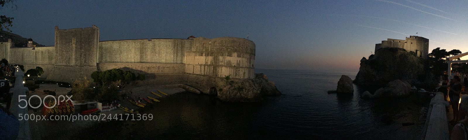 Apple iPhone 6 Plus sample photo. Night in dubrovnik croatia photography