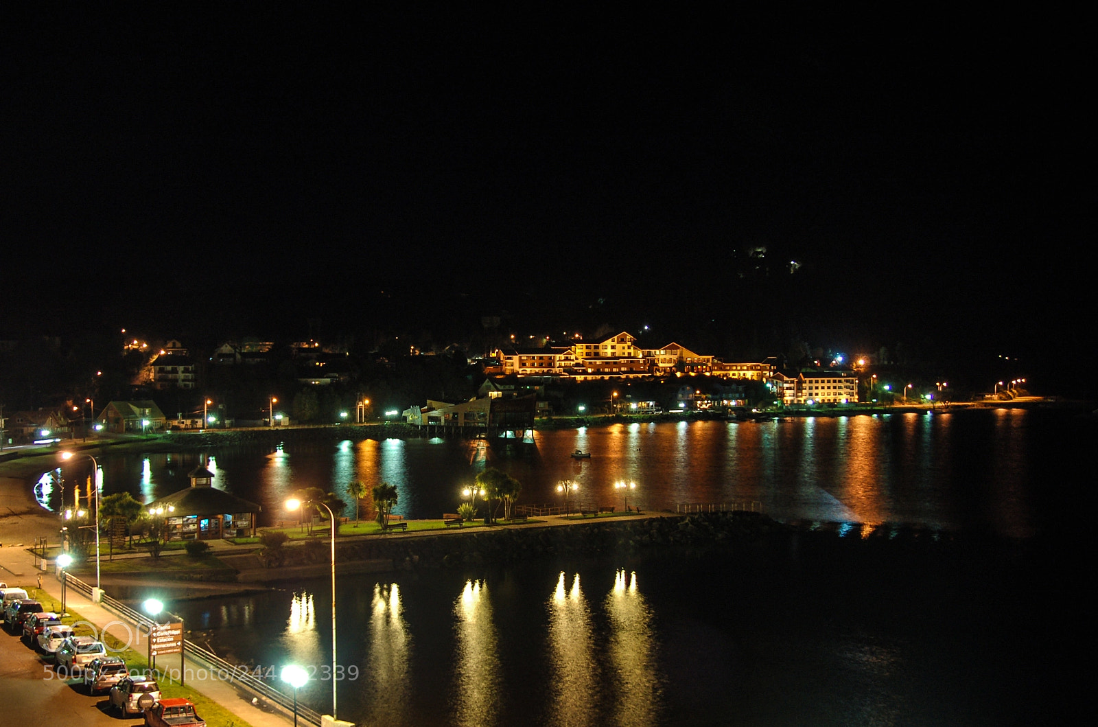 Nikon D50 sample photo. Night in puerto varas photography