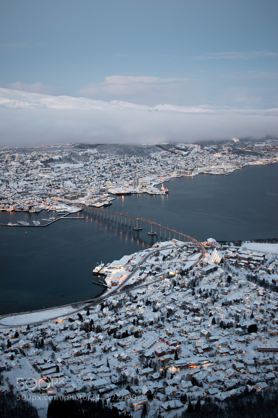 Nikon D5600 sample photo. Tromso from above photography