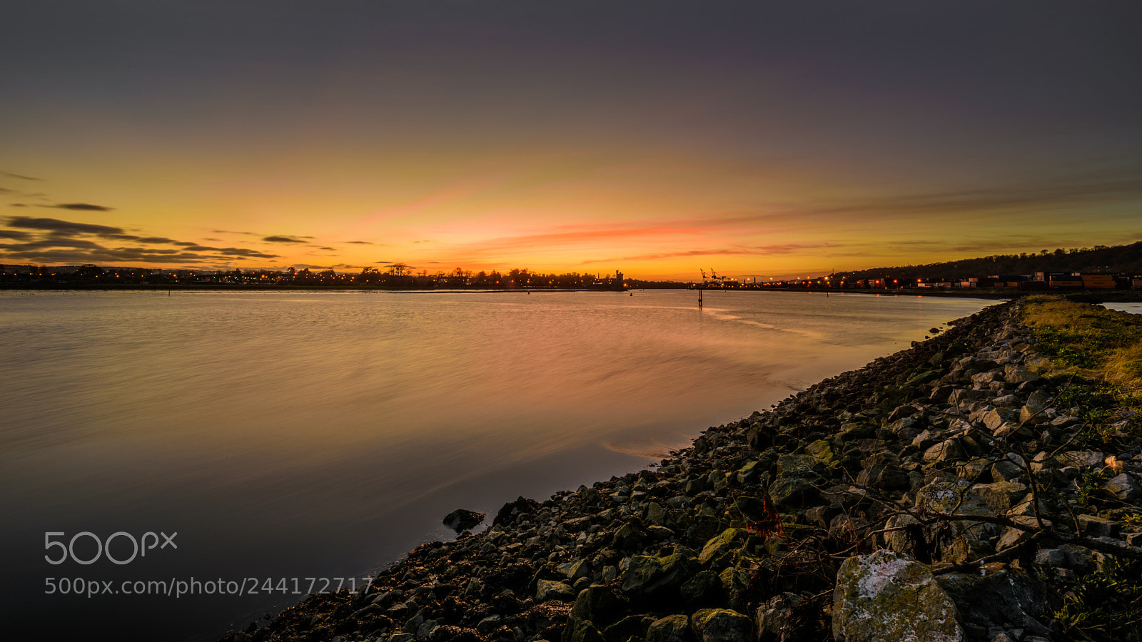 Nikon D810 sample photo. Cork harbour at dusk photography