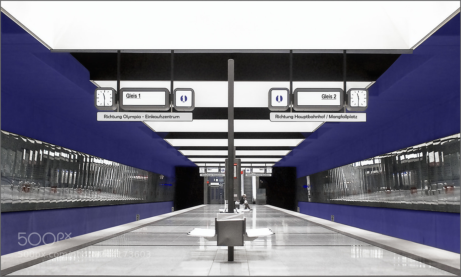 Canon EOS 5D sample photo. Underground station munich-gern photography