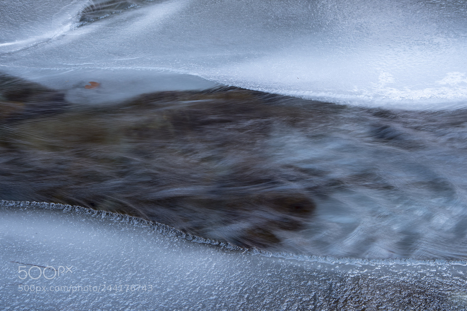 Pentax K-1 sample photo. Winter stream photography