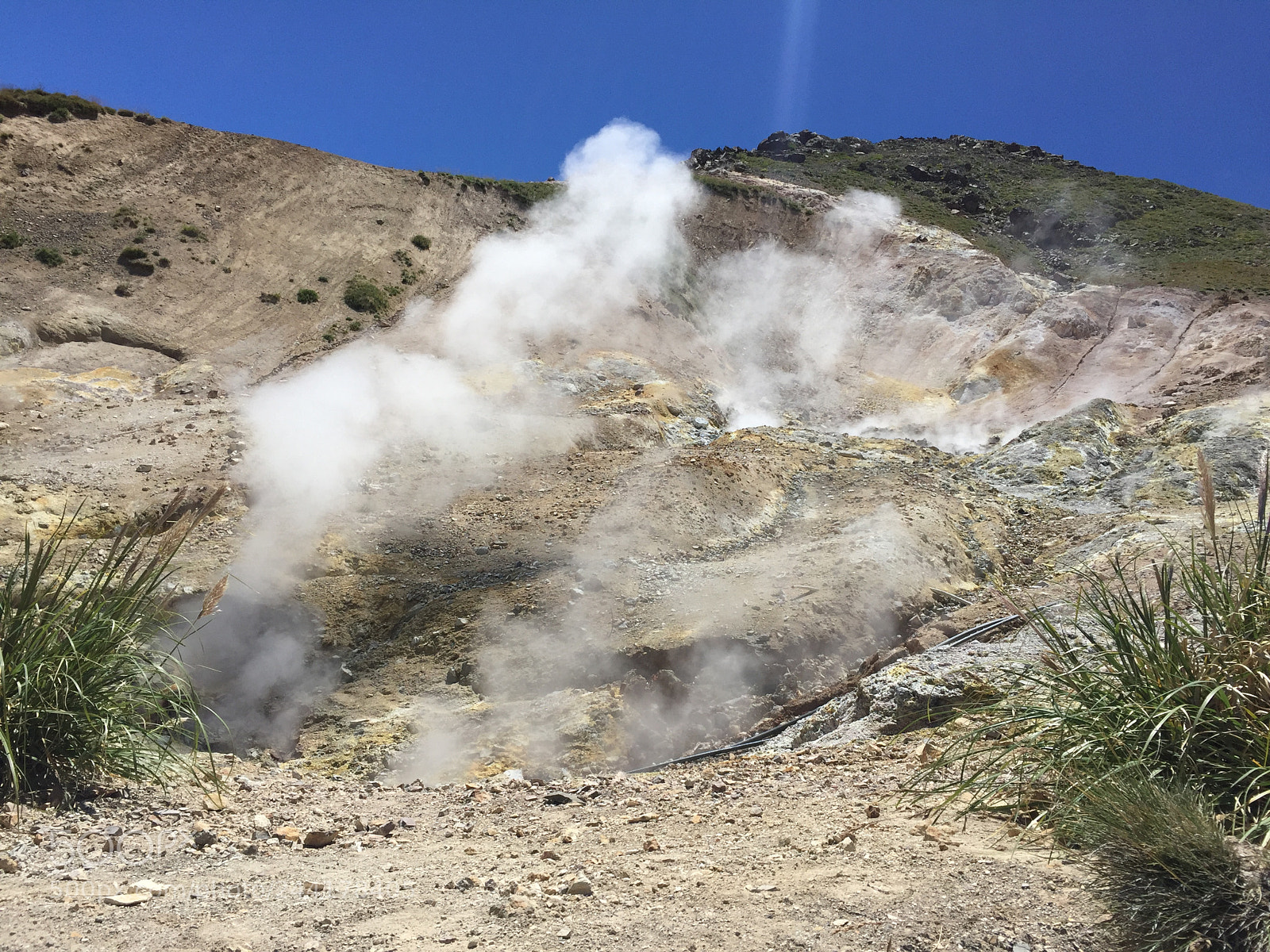 Apple iPhone 6 sample photo. Chillan volcano fumaroles, chile photography