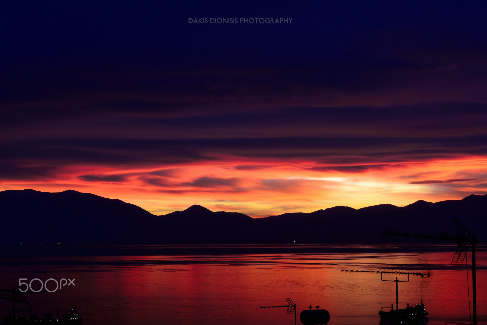 Nikon D5200 sample photo. Sunset from thessaloniki - macedonia is only greek photography