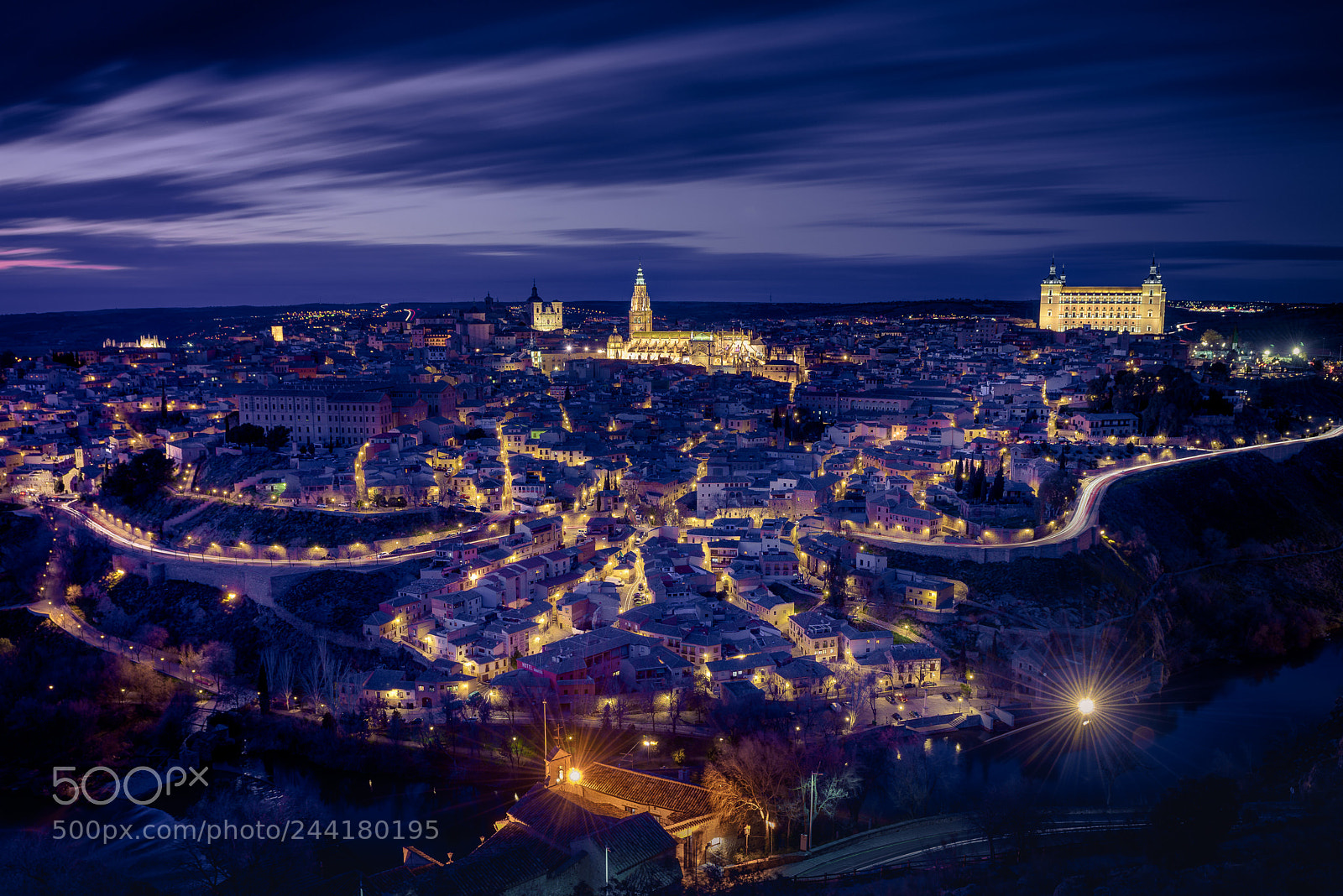 Nikon D810 sample photo. Toledo at dusk photography