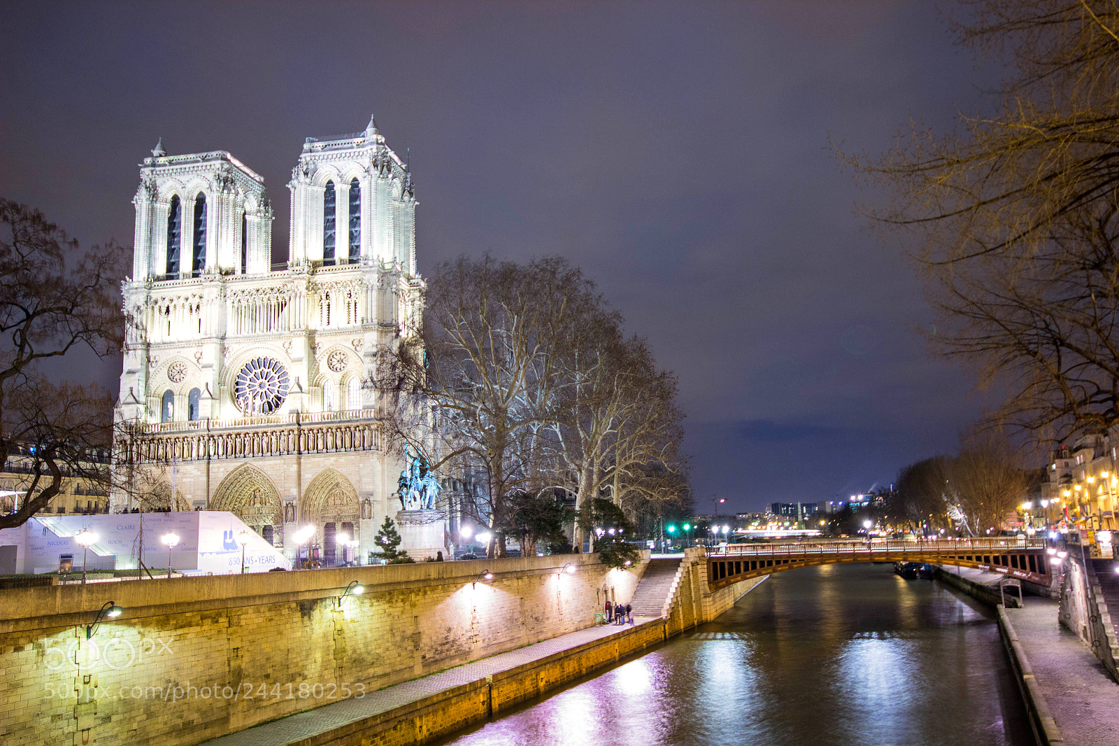 Canon EOS 600D (Rebel EOS T3i / EOS Kiss X5) sample photo. Night at notre dame photography