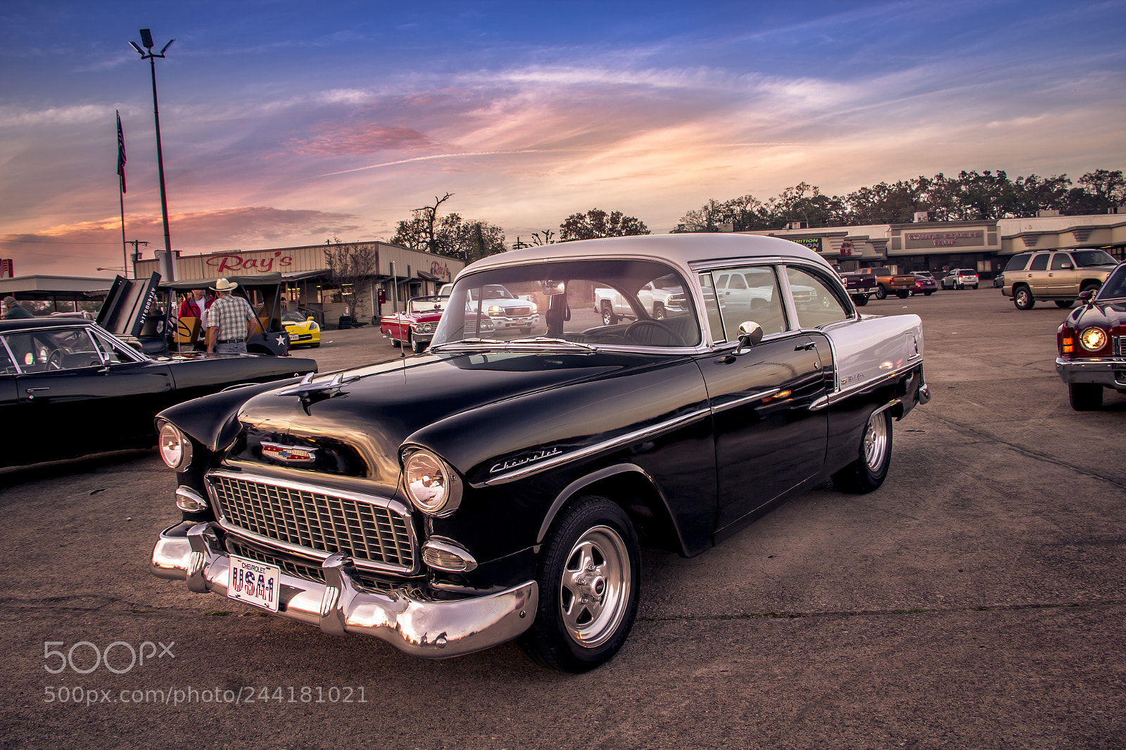 Canon EOS 60D sample photo. 55' chevy bel air photography