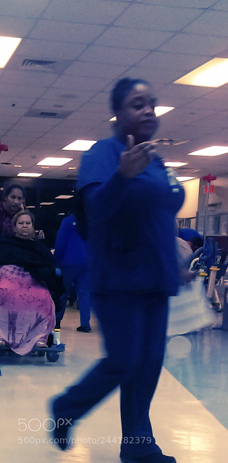 HTC DESRIE D530 sample photo. Blue nurse photography