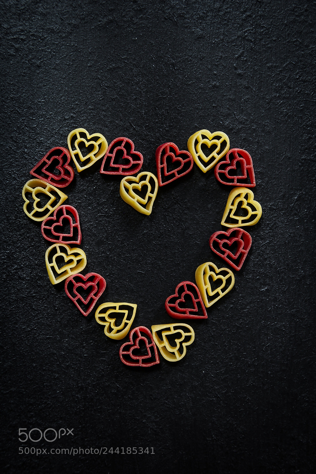 Canon EOS 60D sample photo. Valentine pasta heart on photography