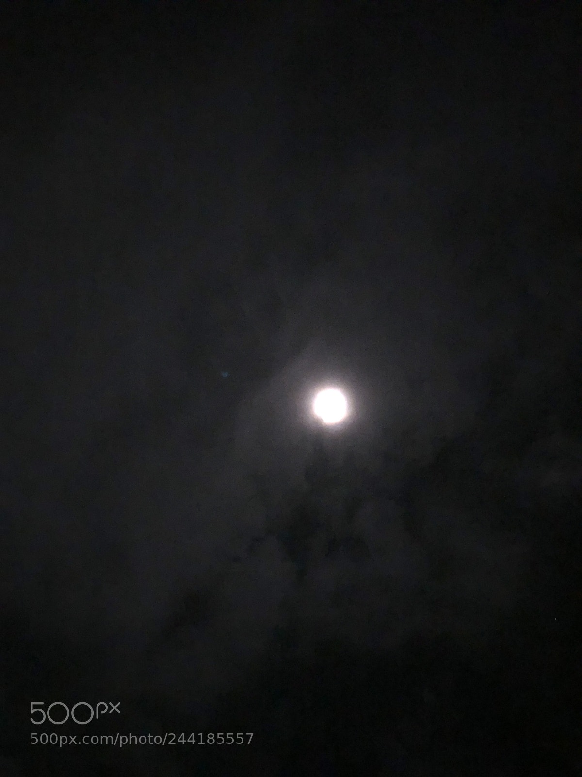Apple iPhone 8 Plus sample photo. Amazing moon at barbados photography