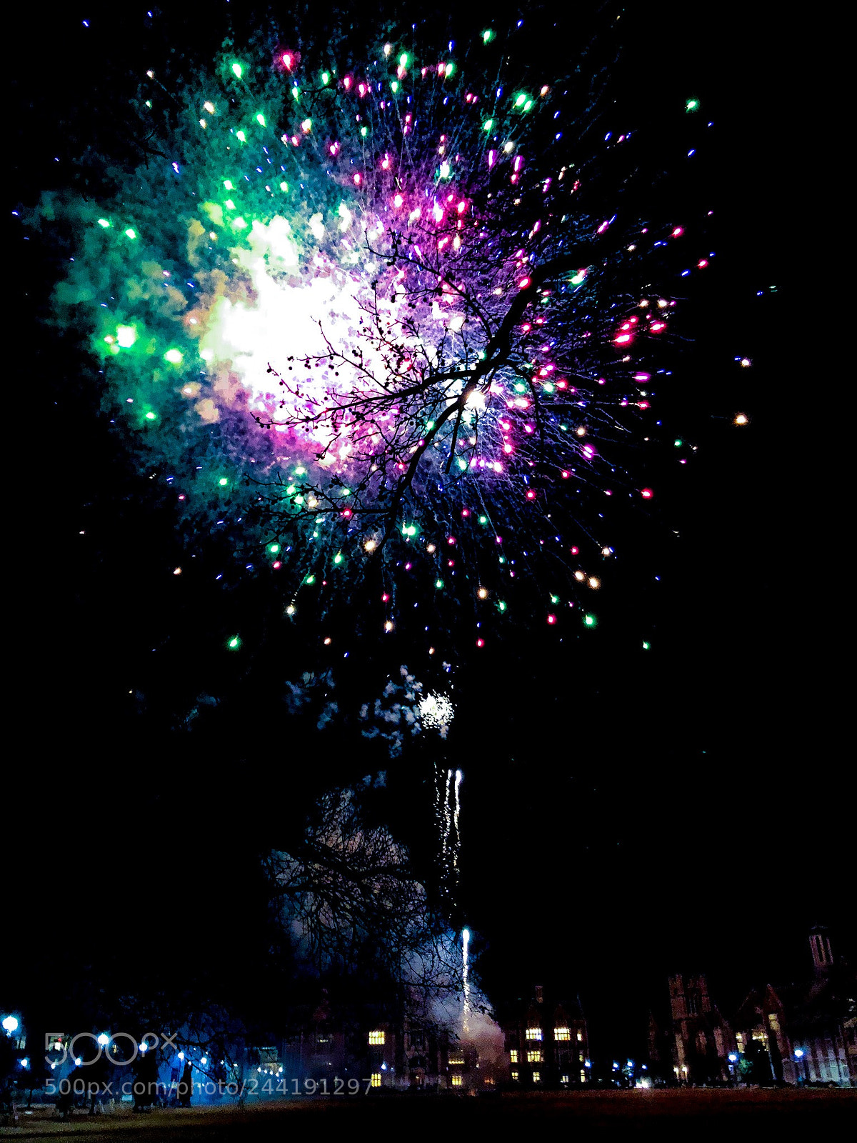 Apple iPhone 8 sample photo. Colorful fireworks in washington photography