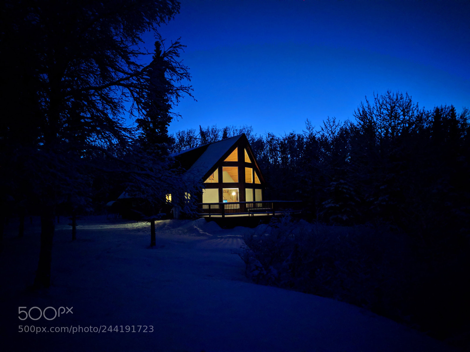 Google Nexus 6P sample photo. Cabin at dusk photography