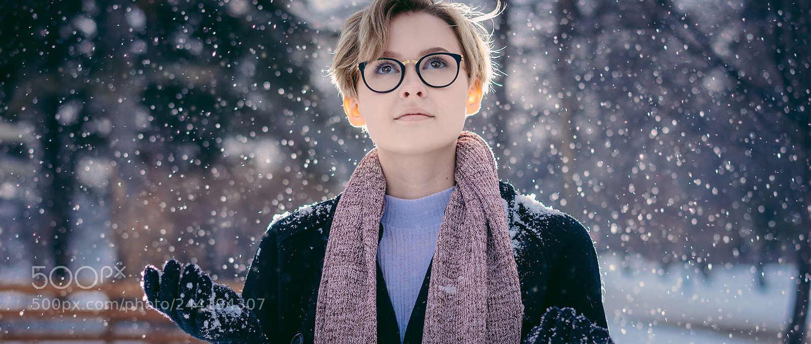 Sony a7 sample photo. Snowing photography