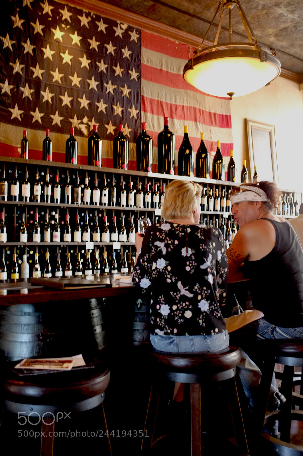 Fujifilm FinePix X100 sample photo. Wine and the flag photography