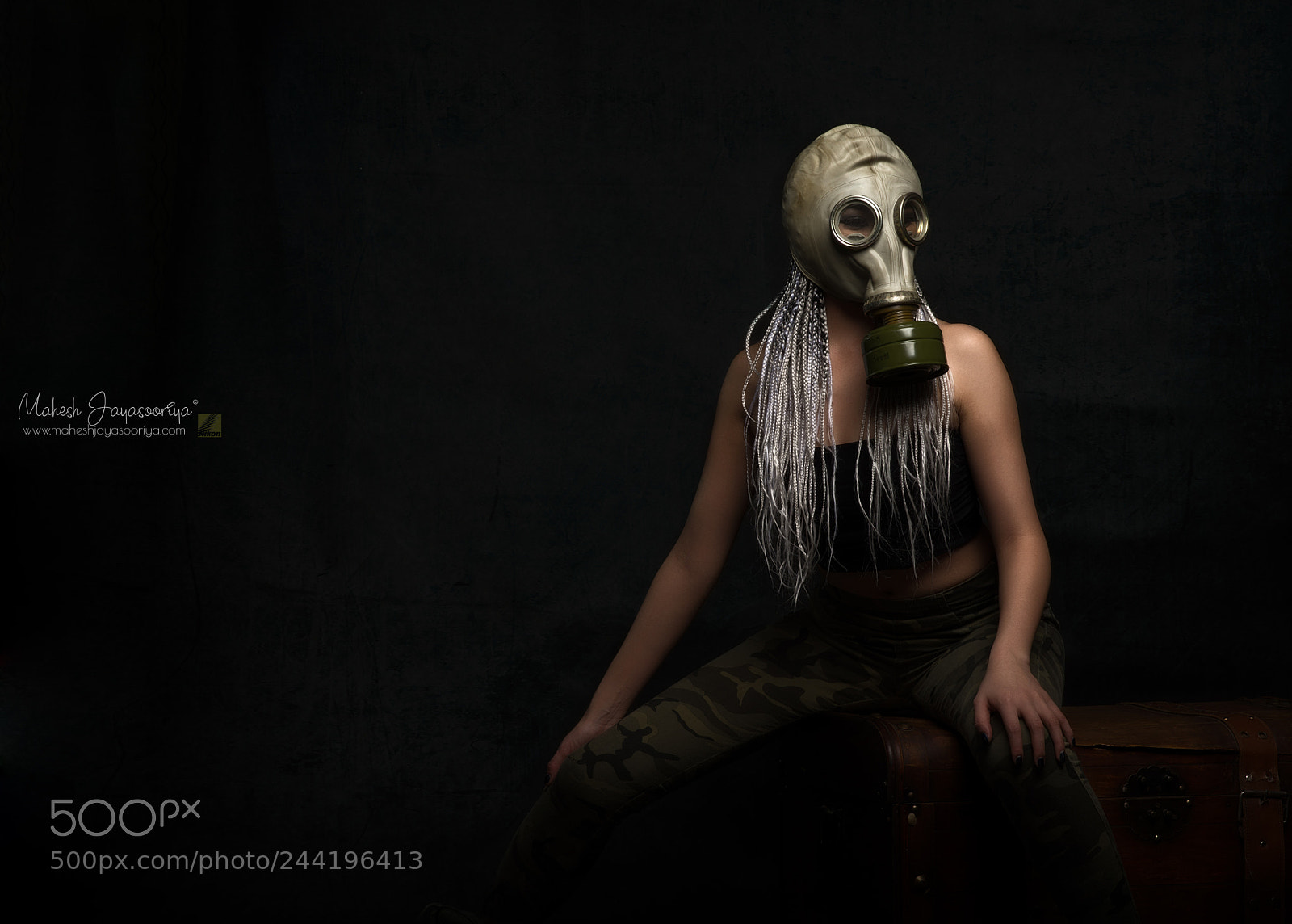 Nikon D610 sample photo. Gasmask photography