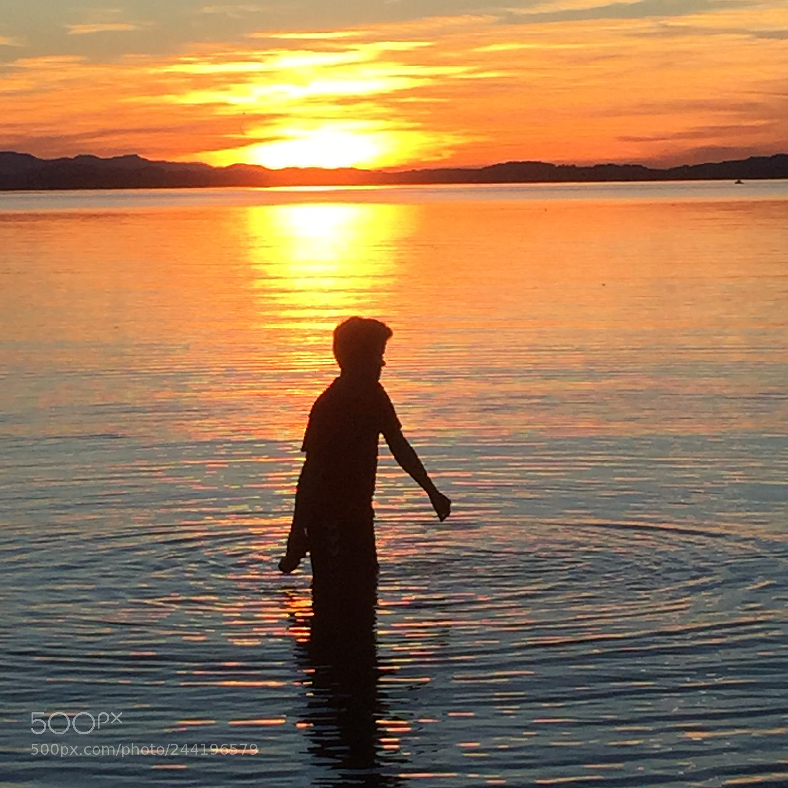Apple iPhone 6 sample photo. Sonnenuntergang am chiemsee  photography