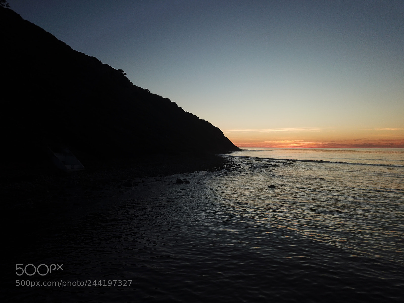 DJI FC220 sample photo. Palos verdes bluff silhouette photography