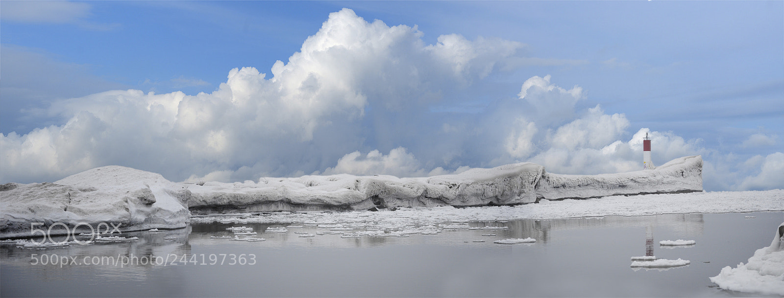 Nikon D3000 sample photo. Frozen pier pano sm photography