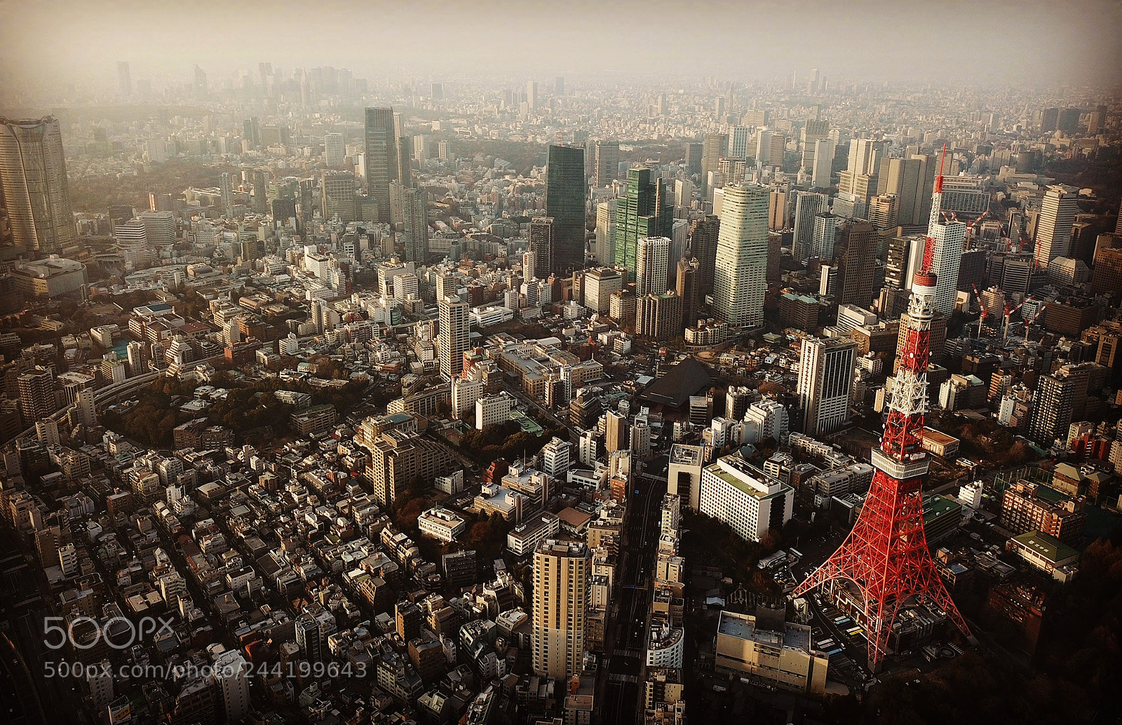 DJI FC220 sample photo. Tokyo tower photography