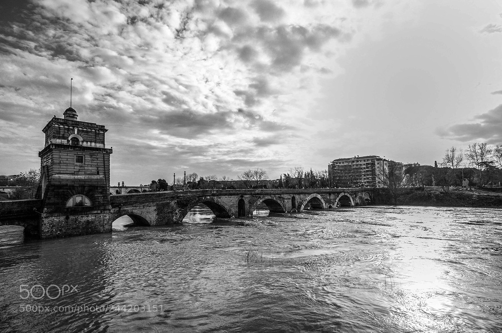 Nikon D300 sample photo. Ponte milvio photography