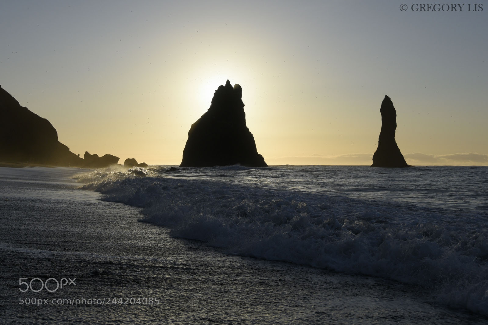 Nikon D810 sample photo. Black sand beach, reynisfjara photography