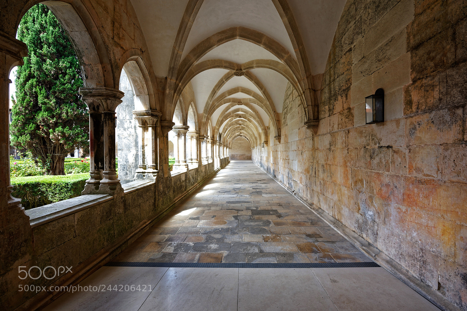 Nikon D810 sample photo. Cloister perspective photography
