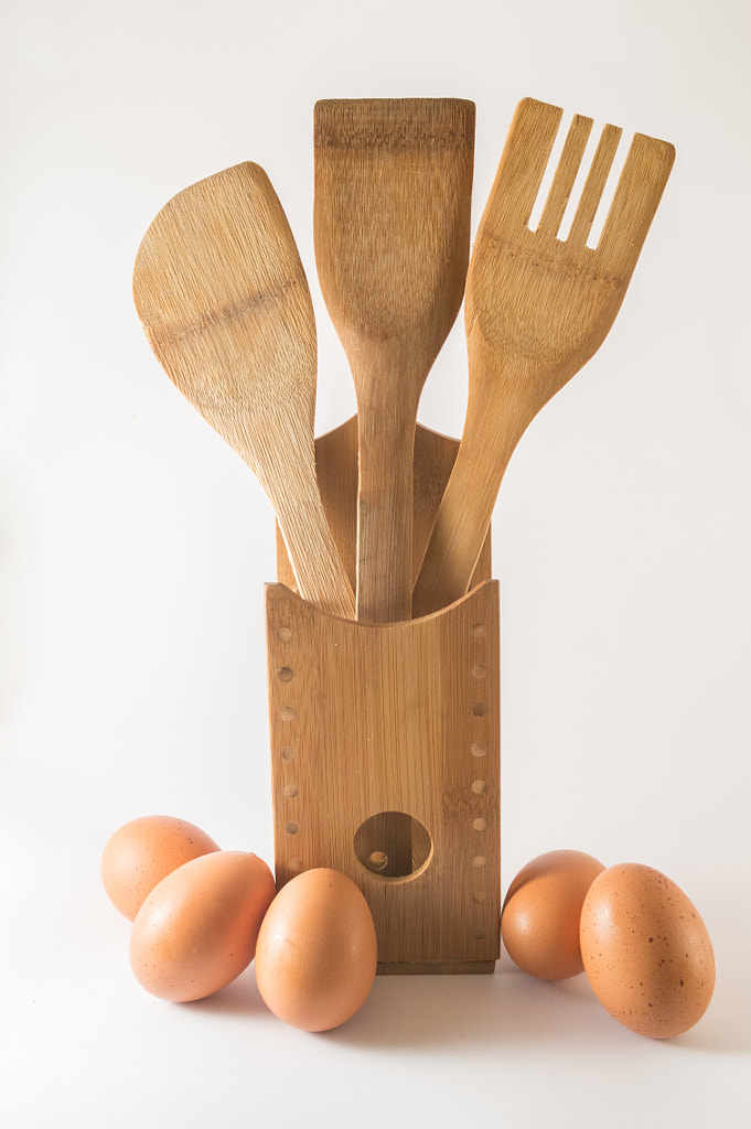 Kitchehware with eggs by Alem Begic on 500px.com