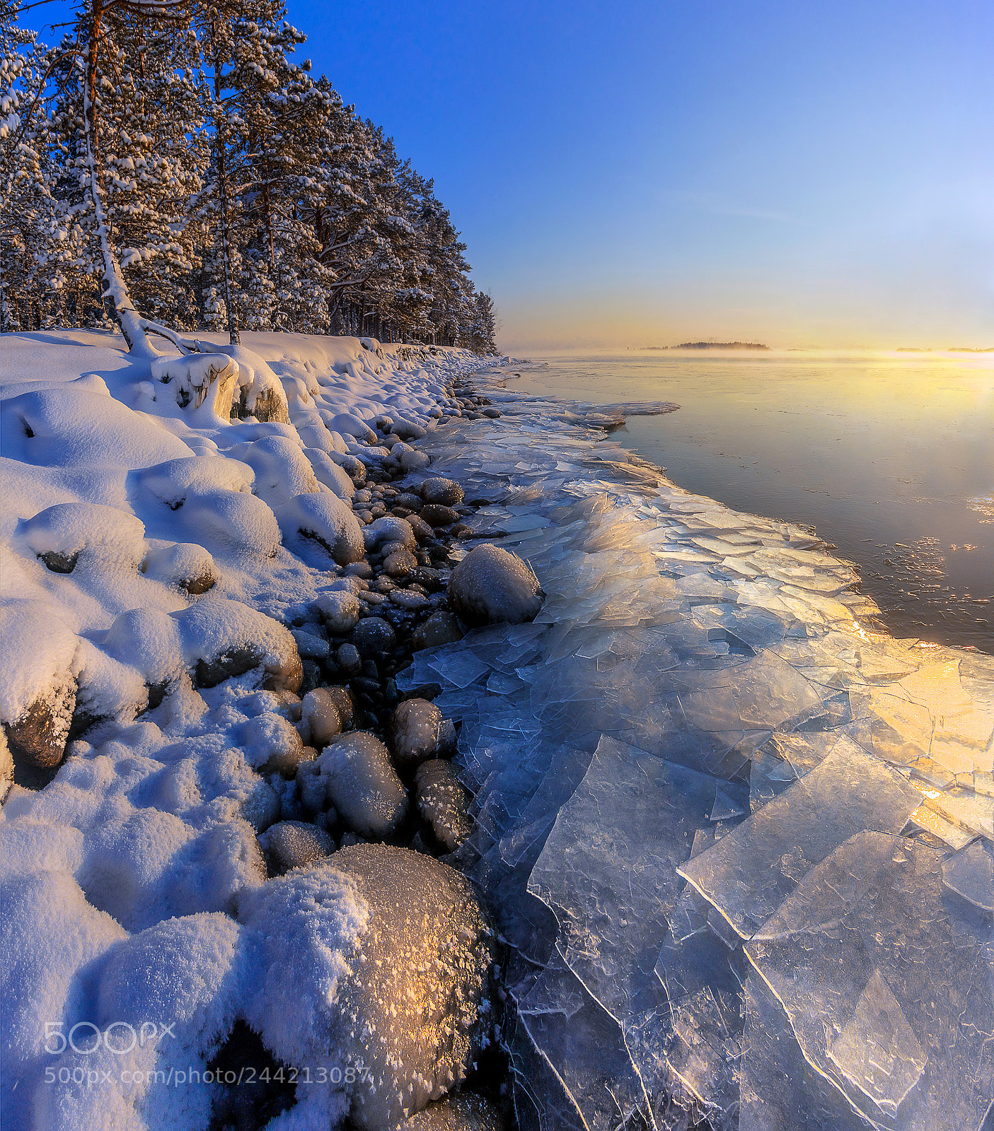 Canon EOS 60D sample photo. The ice on lake photography