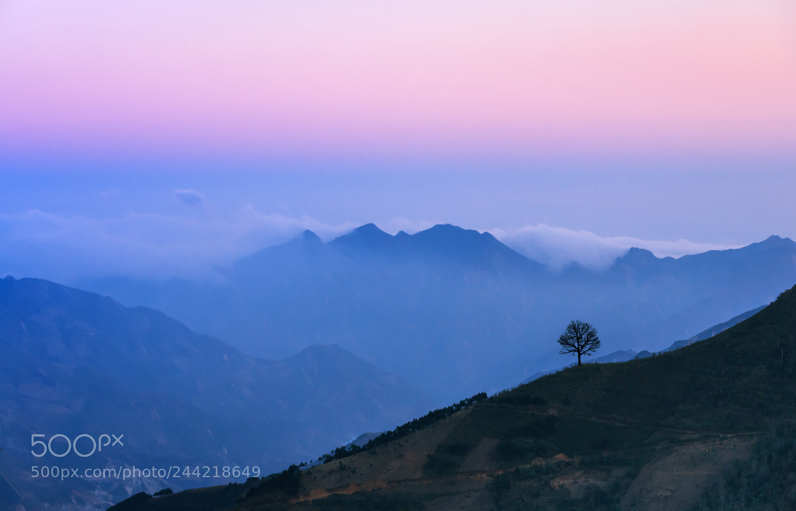 Canon EOS 5D sample photo. Sunset on mountain photography