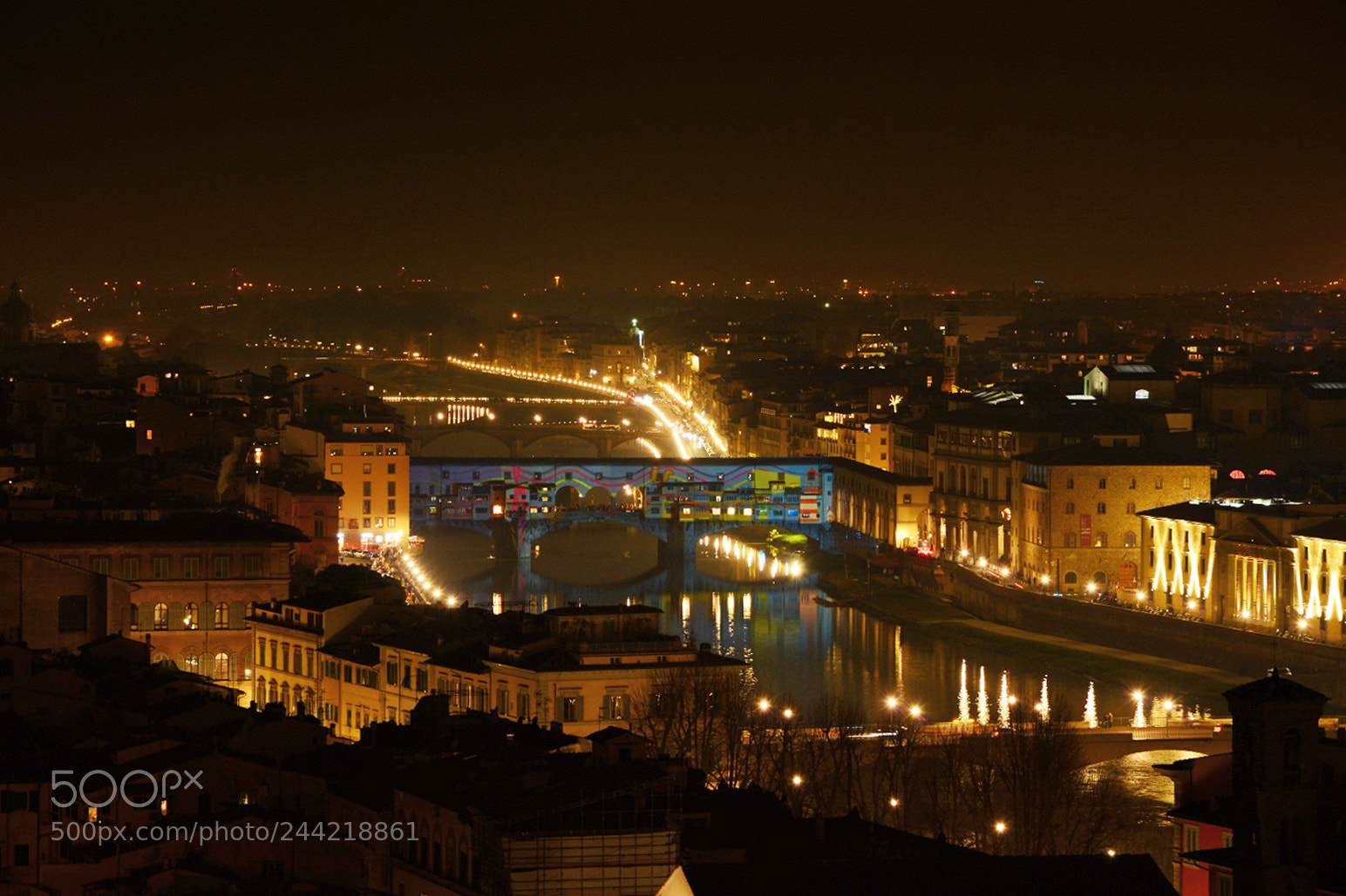 Nikon D800 sample photo. Ponte vecchio pop-art photography