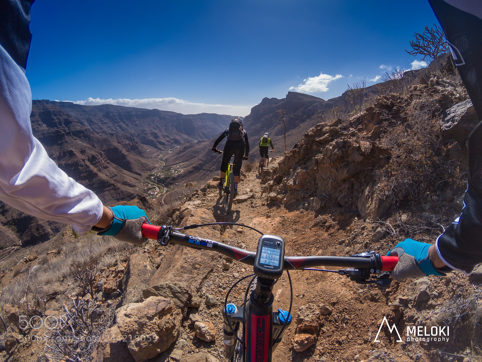 GoPro Hero5 Black sample photo. Riding by the cliff photography
