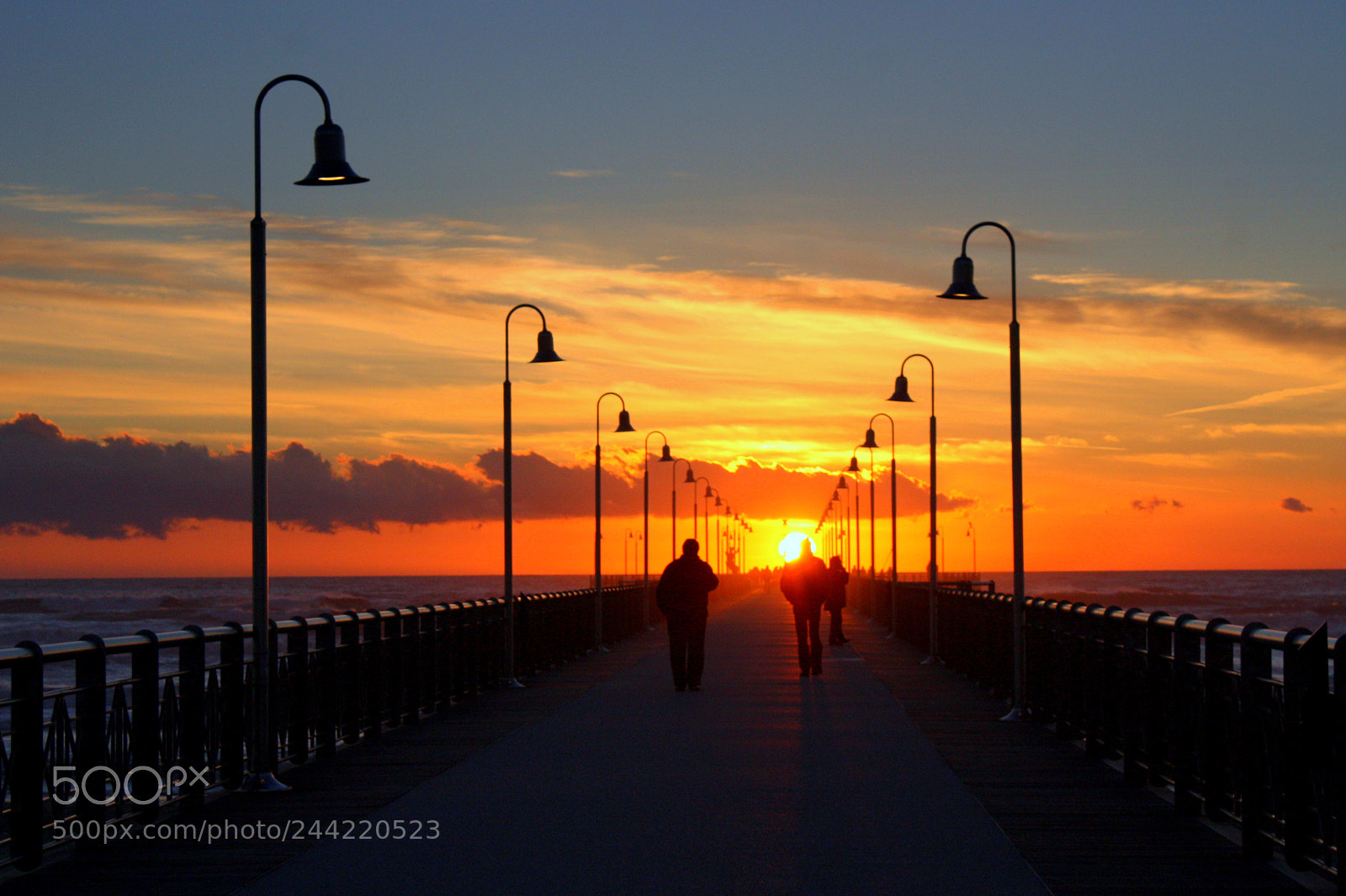 Canon EF-S 18-55mm F3.5-5.6 IS sample photo. The pier at sunset photography