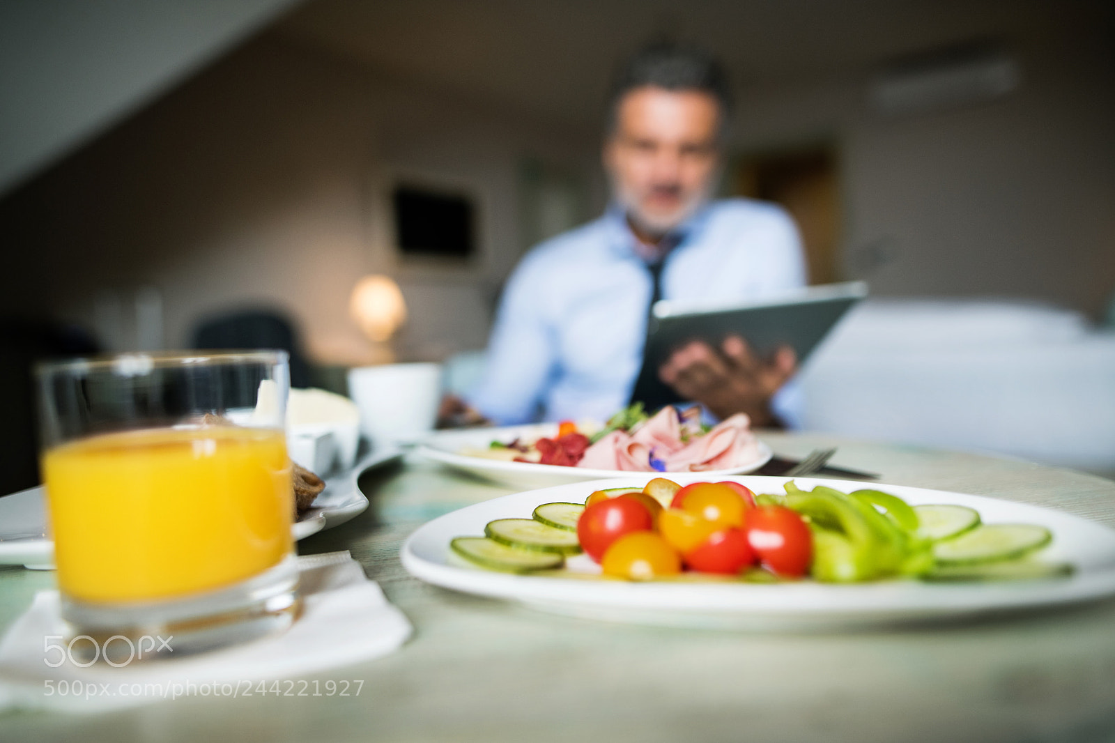 Nikon D5 sample photo. Mature businessman with tablet photography