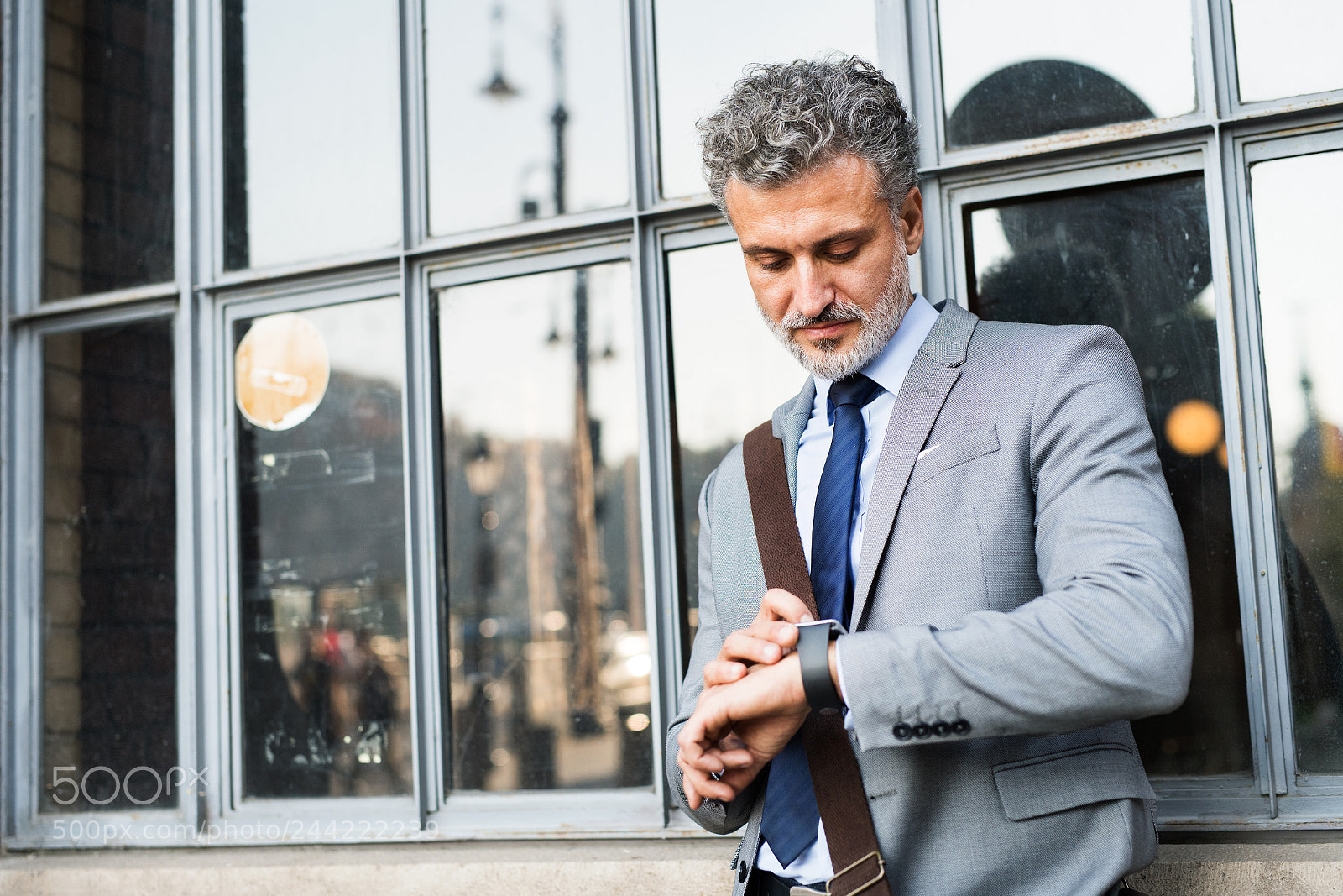 Nikon D5 sample photo. Mature businessman standing in photography