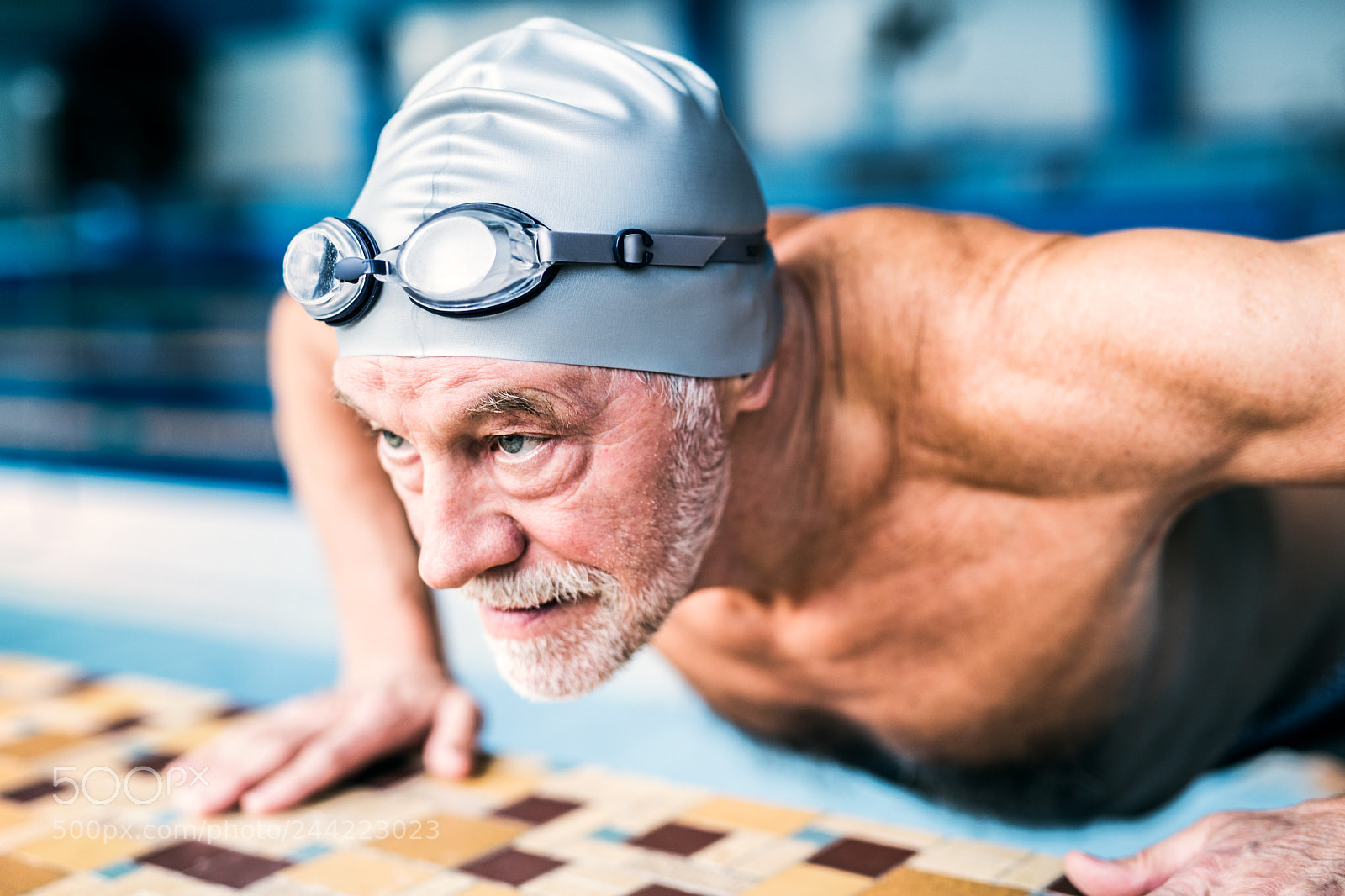Nikon D5 sample photo. Senior man stretching by photography
